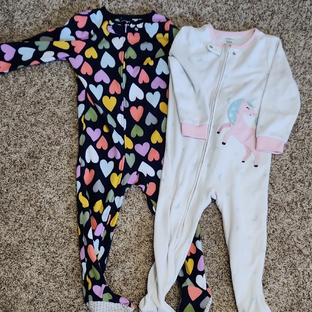 Colorful Heart and Unicorn Kids One Piece Set